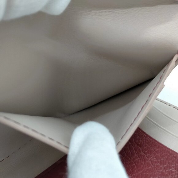 Burberry Wallet Red Leather 200-082425 - Picture 7 of 9